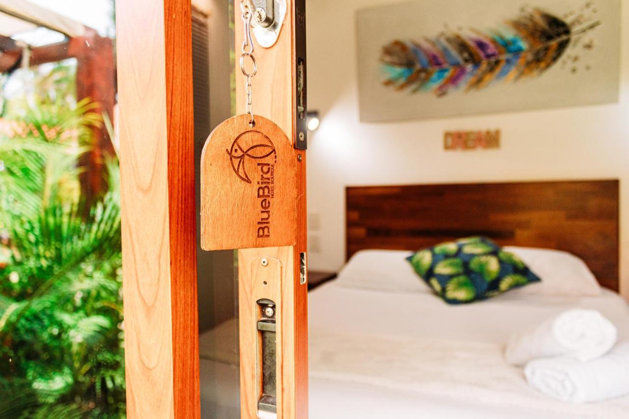 Blue Bird Hotel Bacalar Bagian luar foto