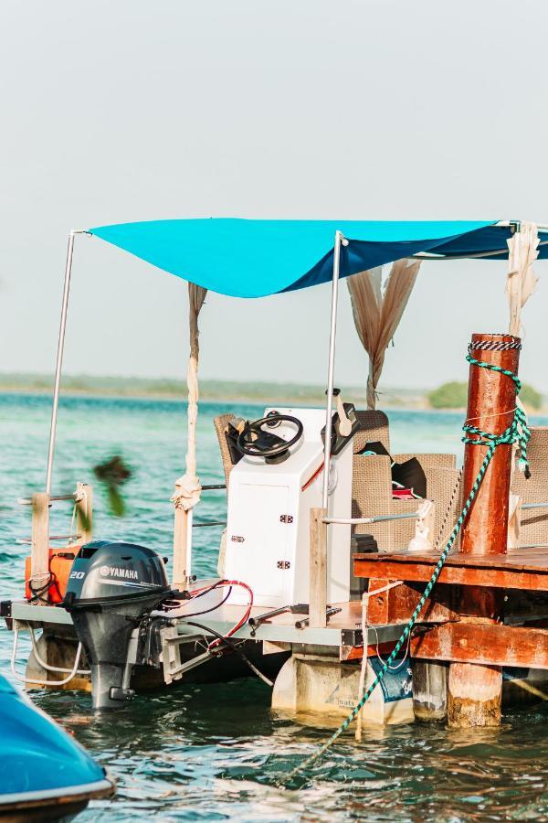 Blue Bird Hotel Bacalar Bagian luar foto