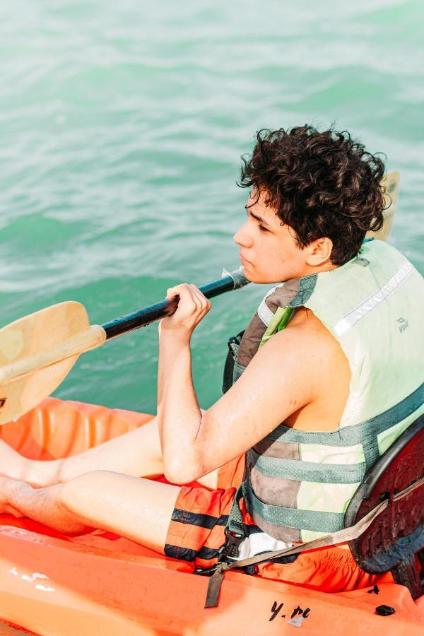 Blue Bird Hotel Bacalar Bagian luar foto