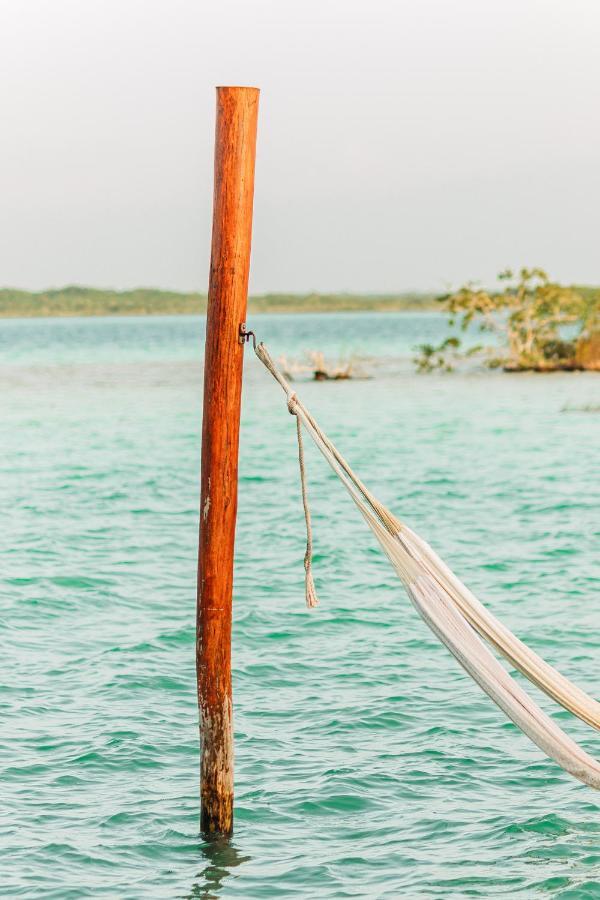 Blue Bird Hotel Bacalar Bagian luar foto