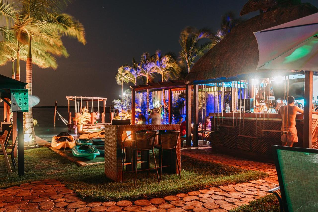 Blue Bird Hotel Bacalar Bagian luar foto