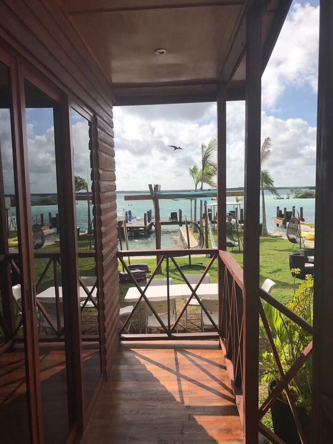 Blue Bird Hotel Bacalar Bagian luar foto